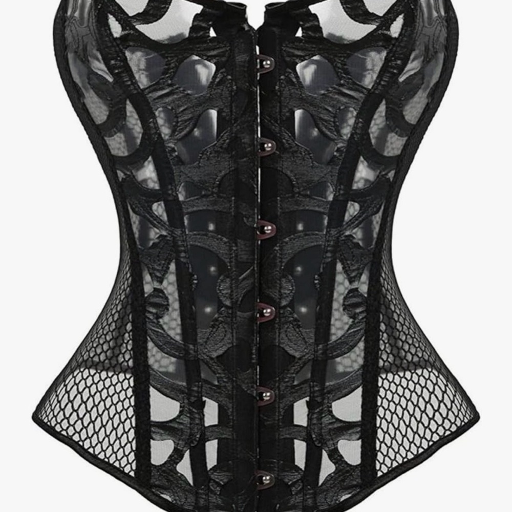 Elegant Black Lace Corset